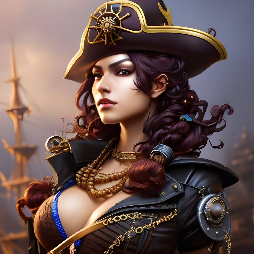 Female Steampunk Pirate