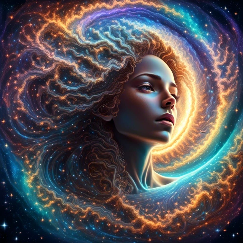 Bitcoin Religion in Space: Hyperrealistic Digital Art