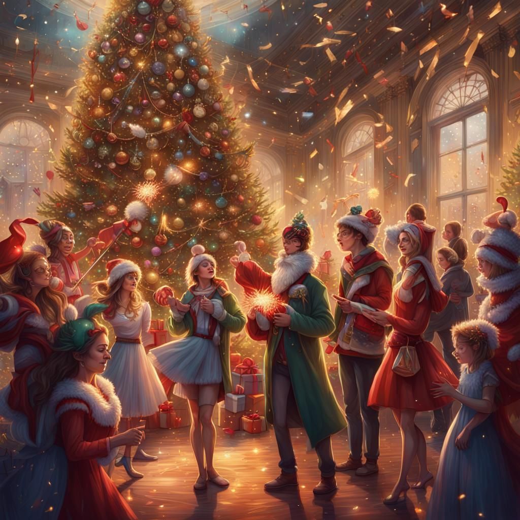 Christmas Carnival in Candyland Art Style