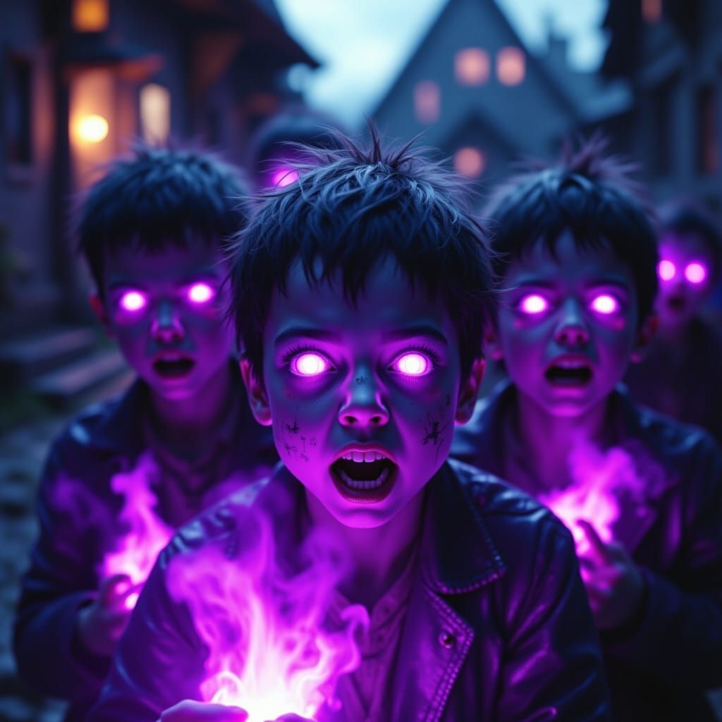 Medieval Village Terrorized by Creepy Children in Glowing Au...