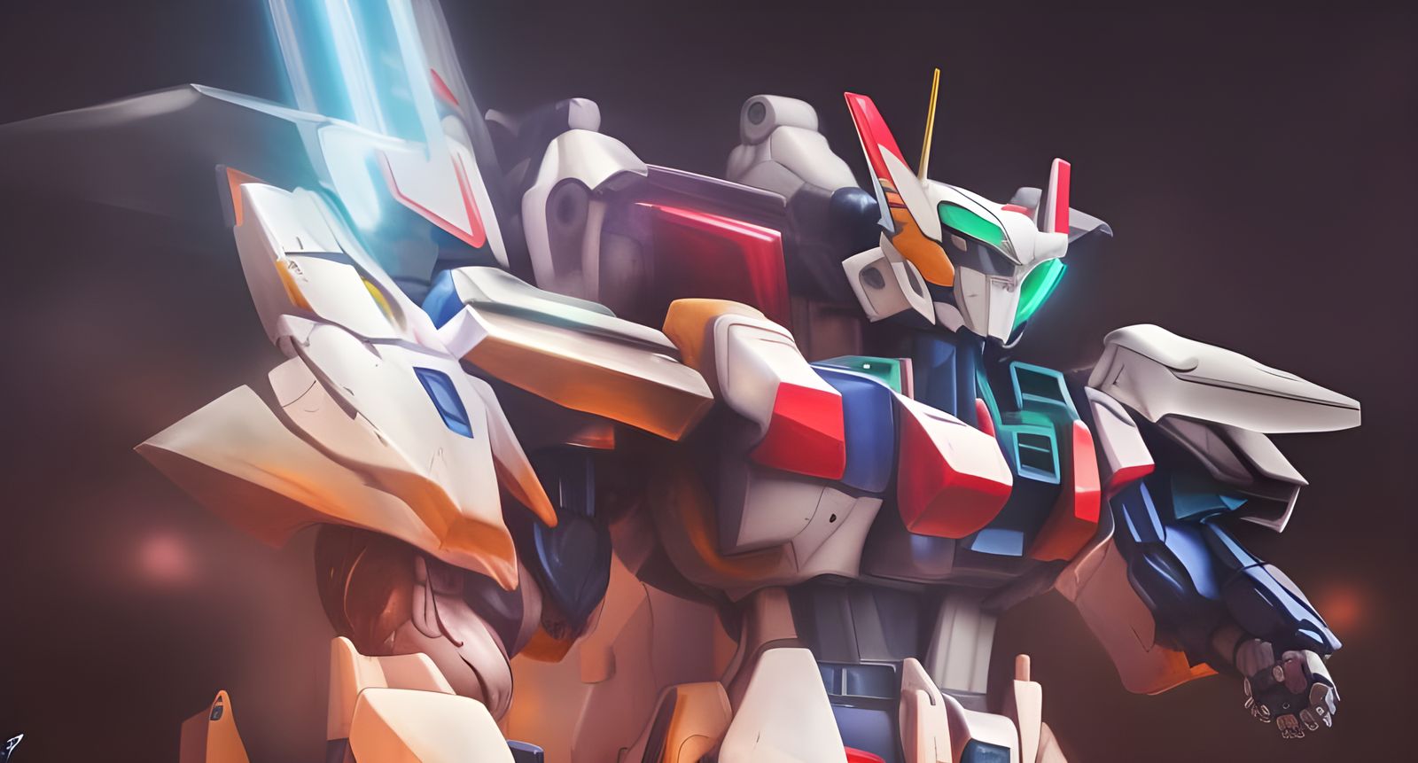 Hyper-Realistic Gundam Mecha Cat Fight in Tokyo