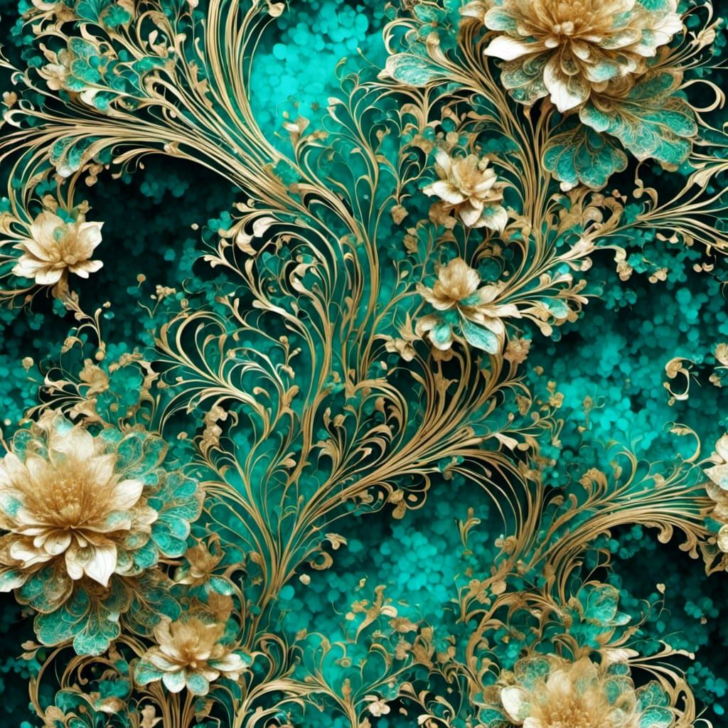 Ornate Neon 'Creative' Sign in Iridescent Colors