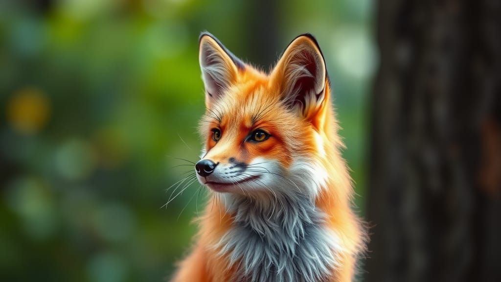 Vibrant Red Fox Portrait