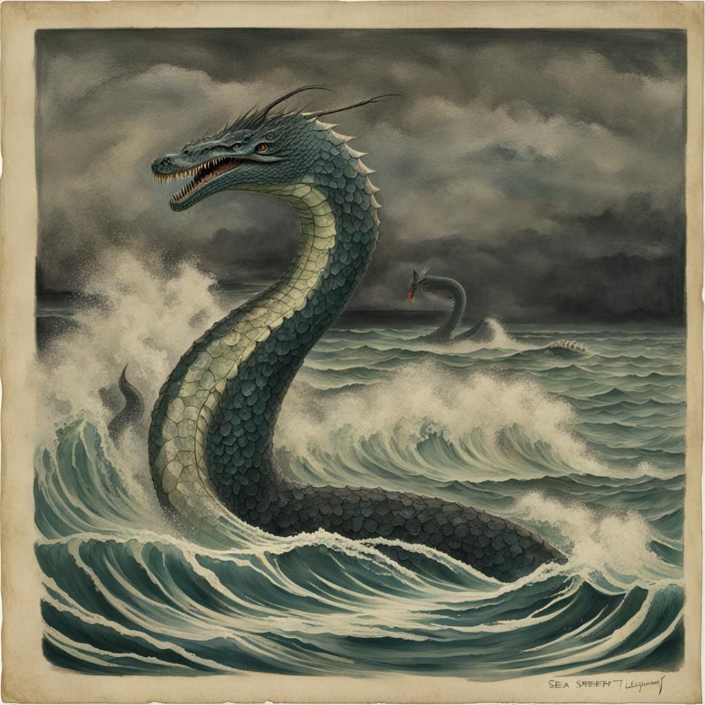 AI Generated Sea Serpent