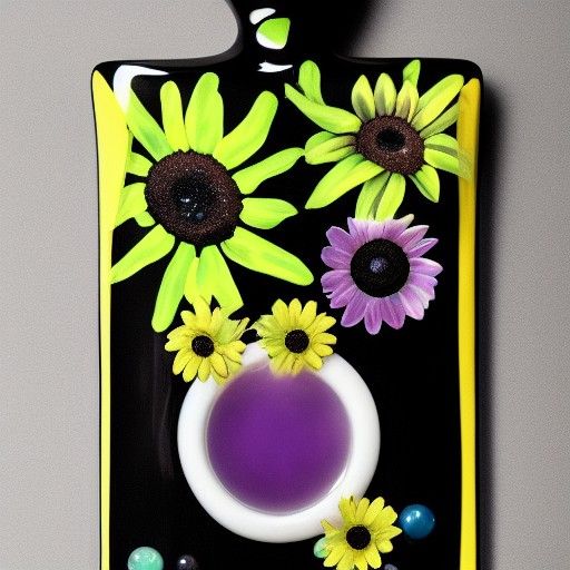 Surreal Beetle and Sunflower Still Life