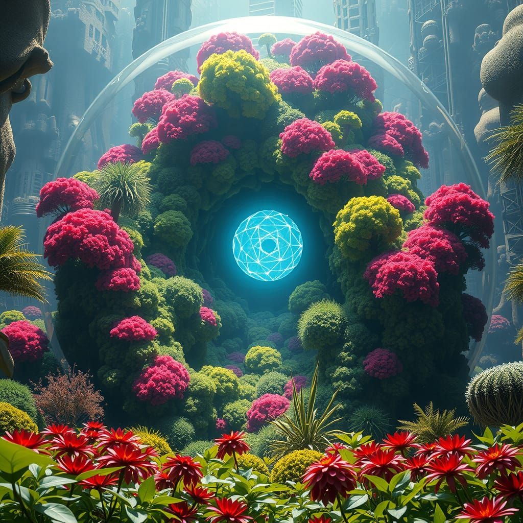 Luxurious Quantum Forest in Crystal Vessel