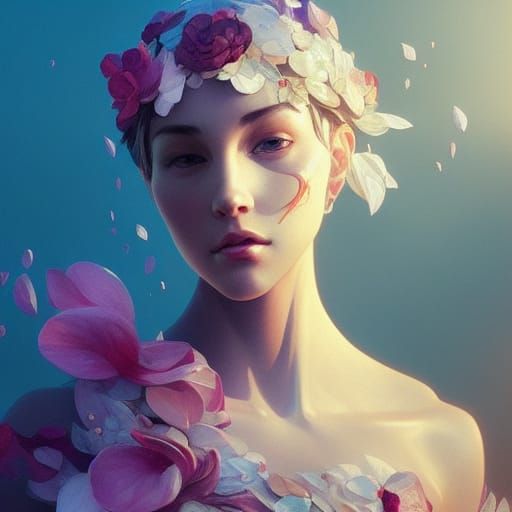Hyperdetailed Portrait in Volumetric Lighting
