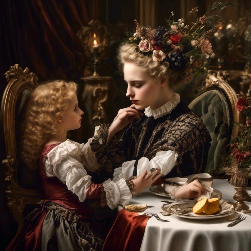 Alien Party in Hyperrealistic 20th Century Painting Style