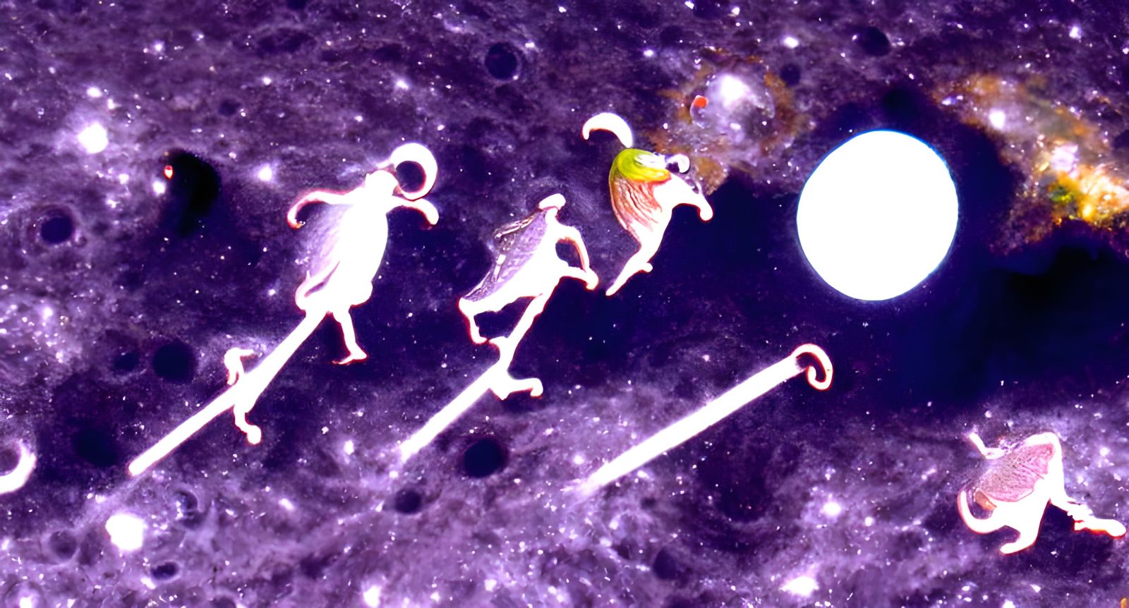 Pied Piper Leads Moons Through the Cosmos