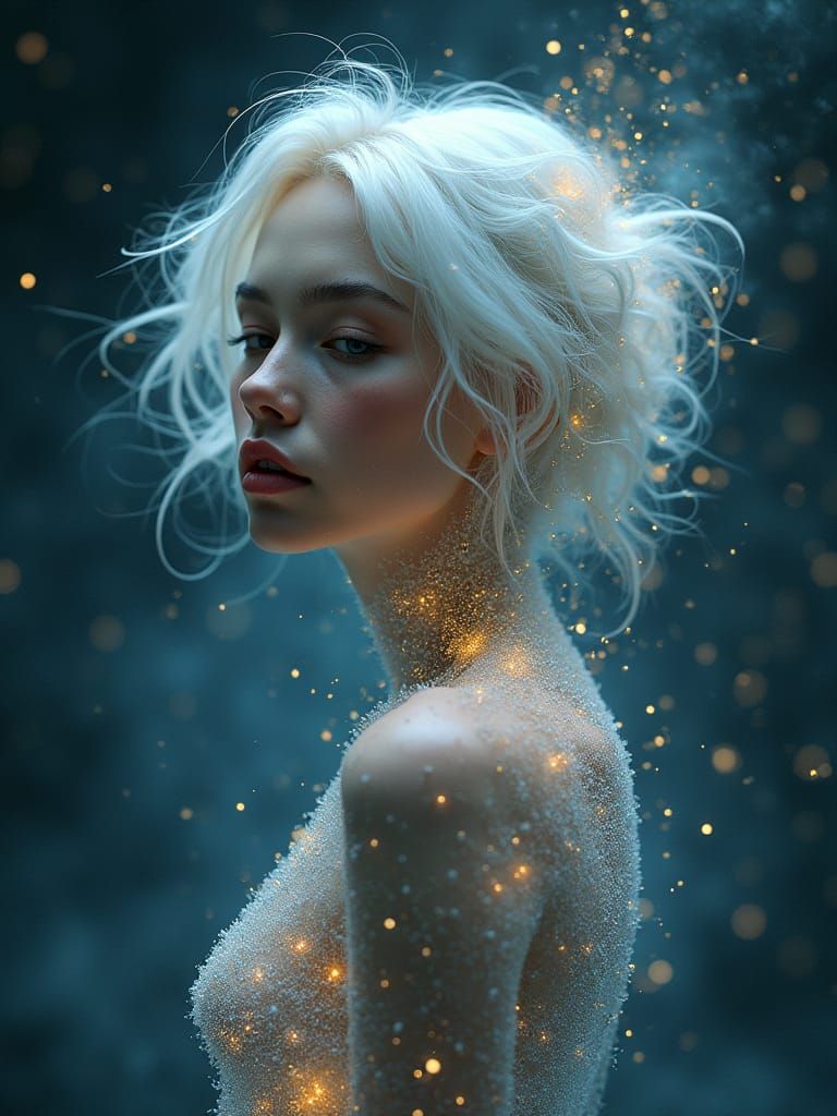 Celestial Beauty in Weightless Elegance