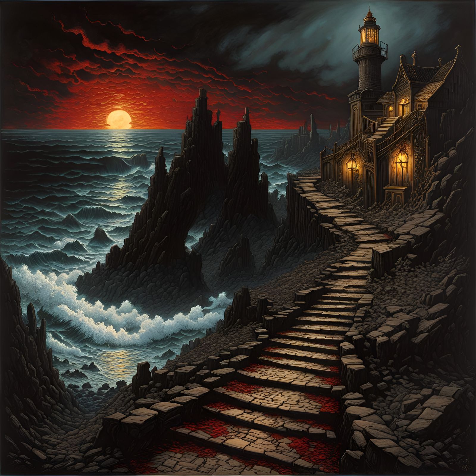 A Dark Coastal Walk, Mystery Lighthouse v2 🕯️🌊