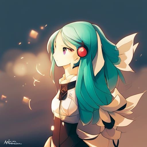 Hatsune Miku Anime Key Visual Art