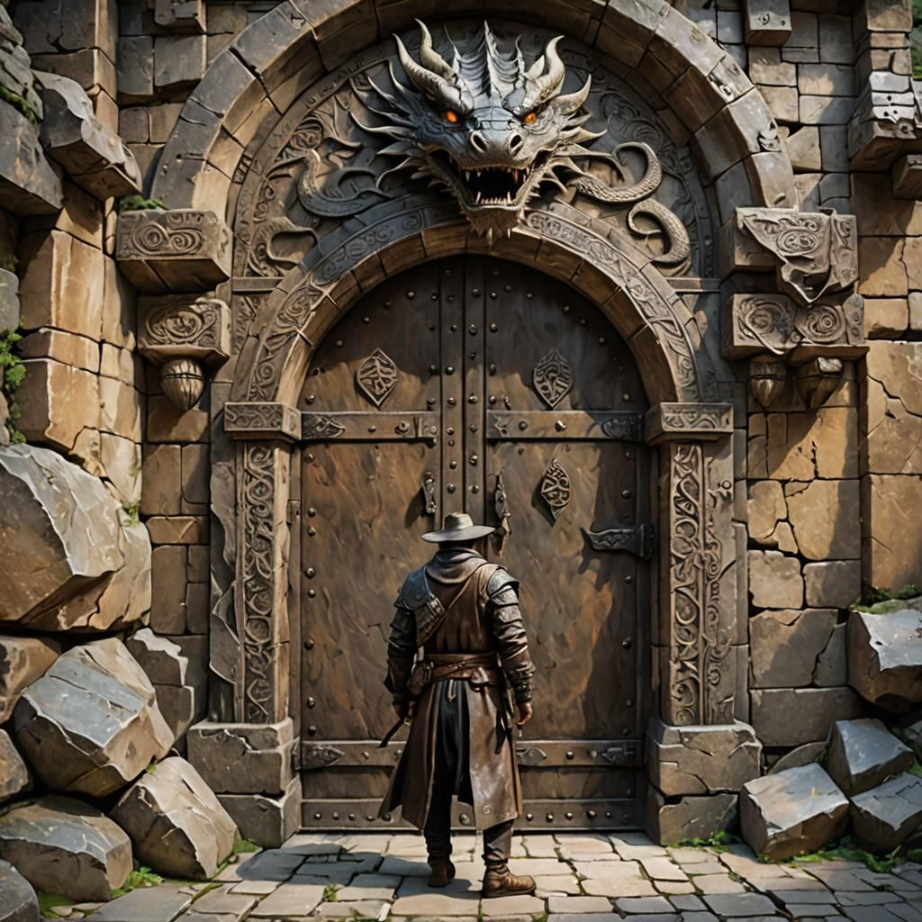 Ancient Dragon Doors and Lone Wanderer