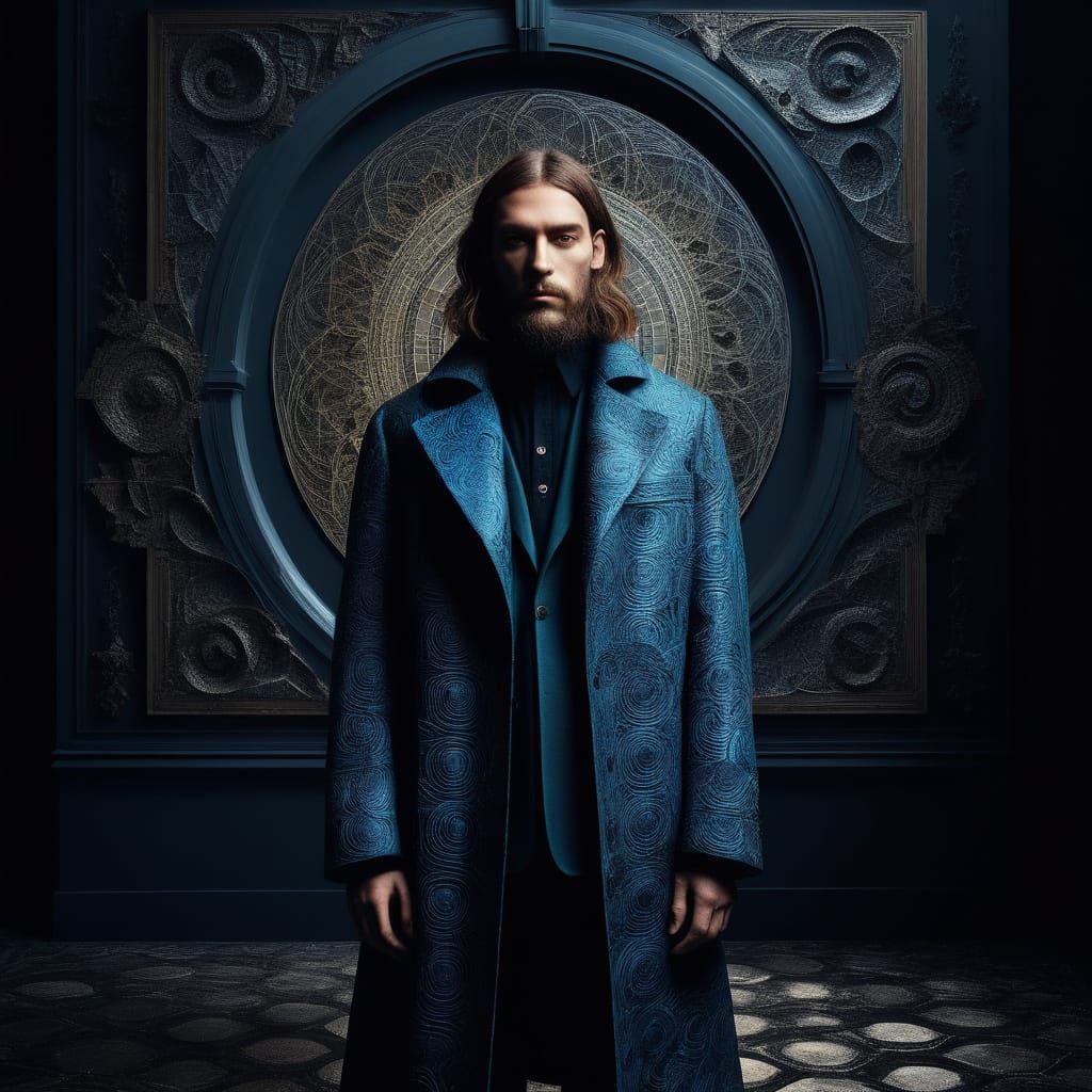 Albrecht Dürer in Futuristic Renaissance Coat