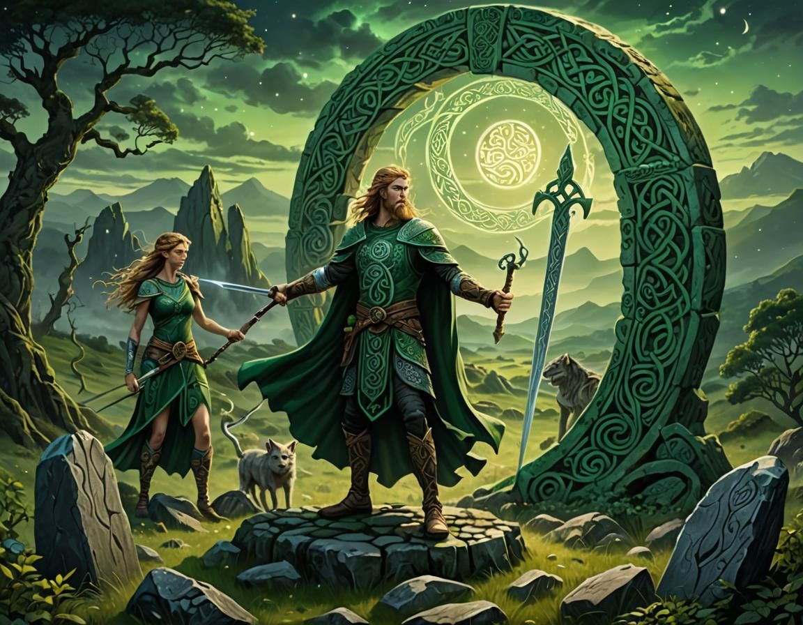 Celtic Mythical Realm: Lugh, Sidhe, and Ancient Symbols