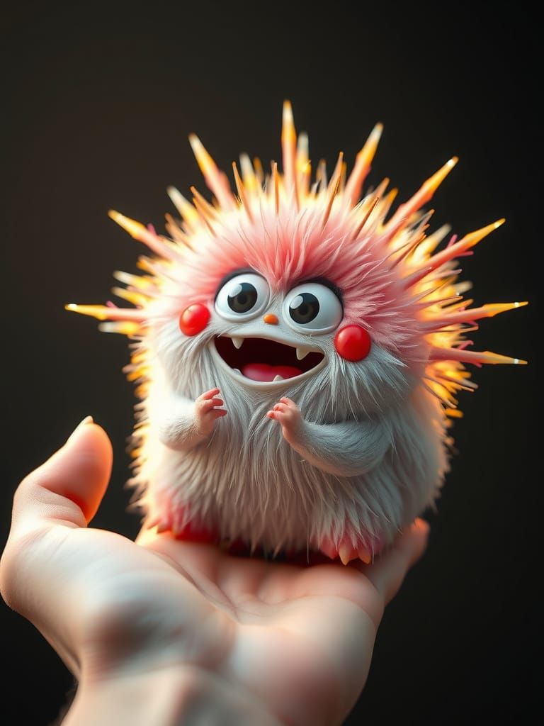 Joyful Fluffy Monster: 3D Game Cinematic Art