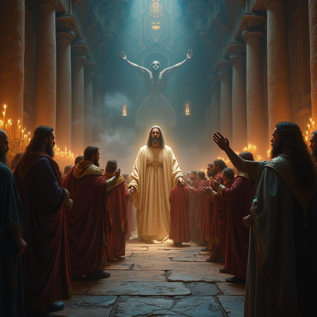 Religious Leaders Envy Jesus' Ministry in a Lavish Temple