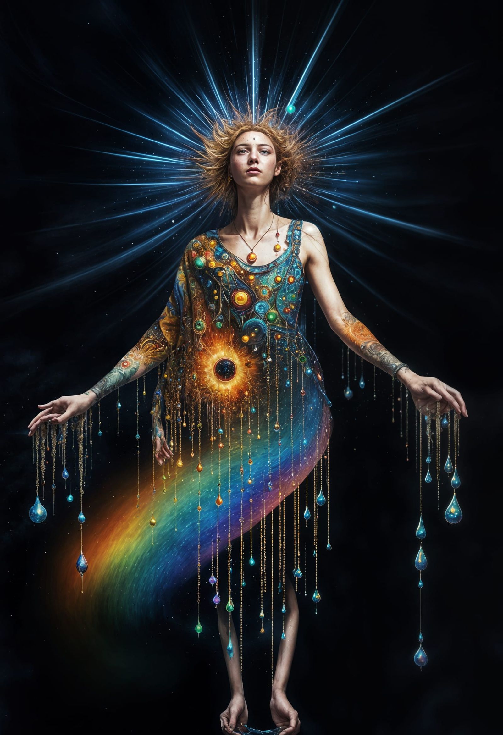 Surreal Reality Fracture with Fractal Technicolor Details