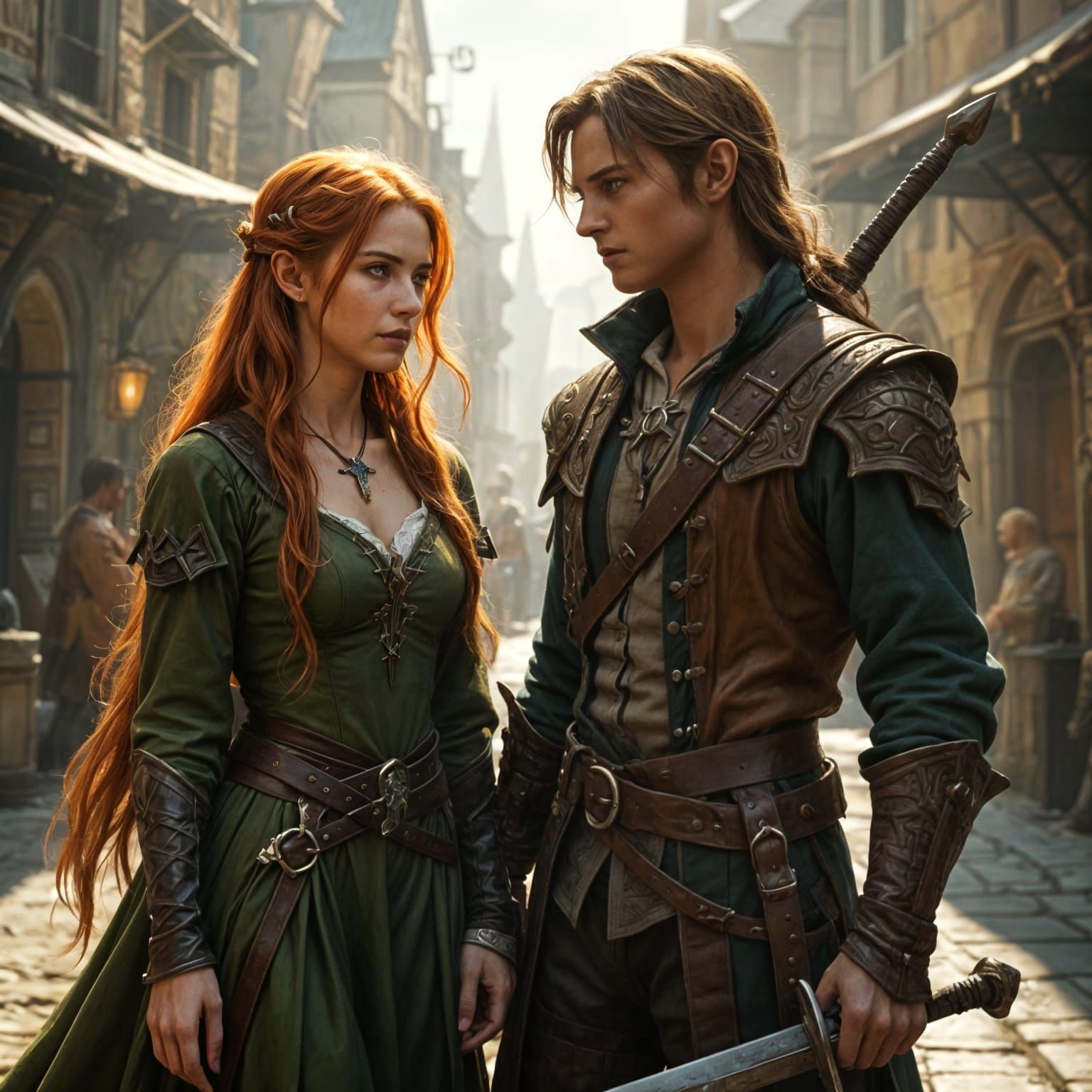 Elegant Elves in a Medieval Metropolis