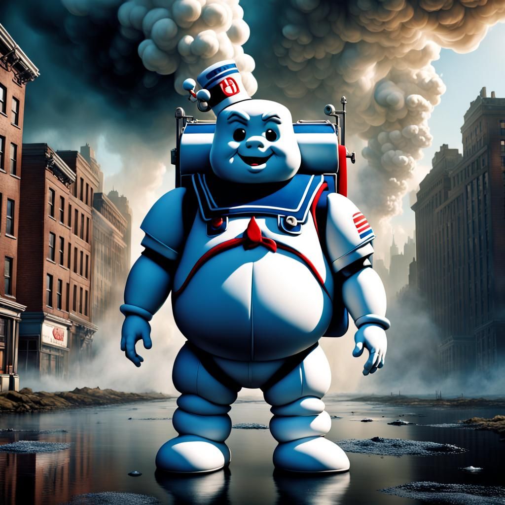 Stay Puft Explosion: A Digital Matte Painting
