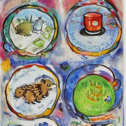 Whimsical Magical Potions by Turner and Chagall