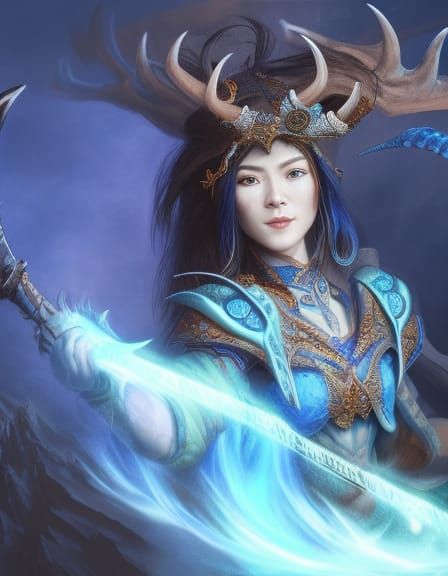 Dragonborn Cultivator in Detailed Matte Painting