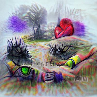 Broken Friendship: Fauvist Ink Drawing in 3D