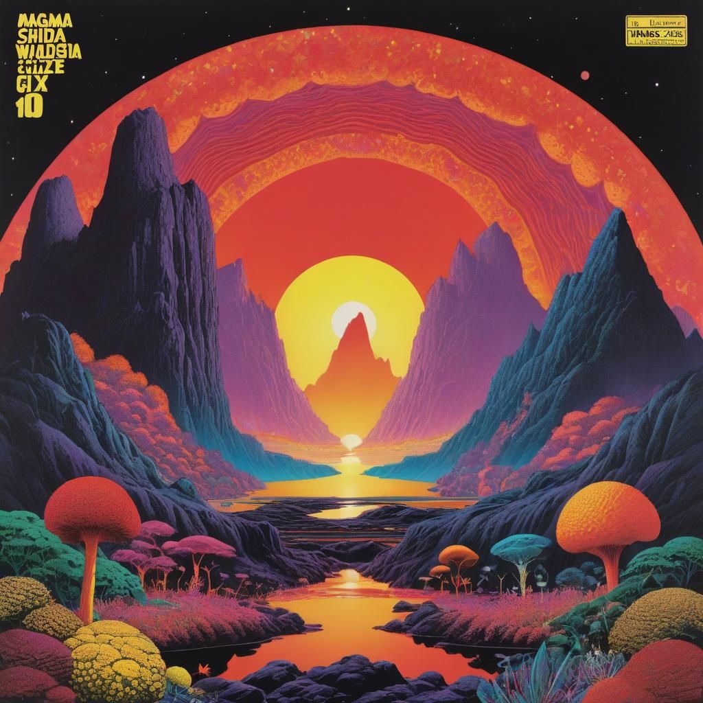 Psychedelic Album Art Design with Ambient Elements