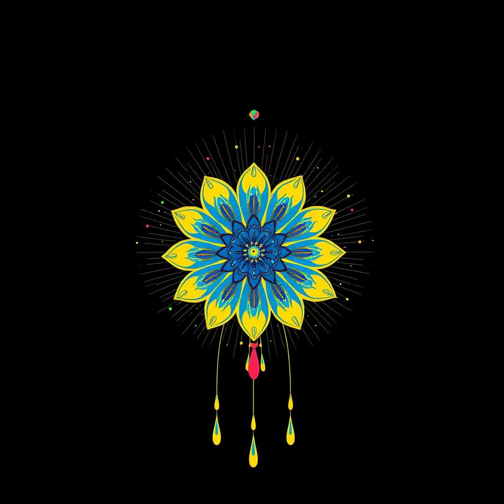 Vibrant Kinetic Flower Blooms in Mid-Air