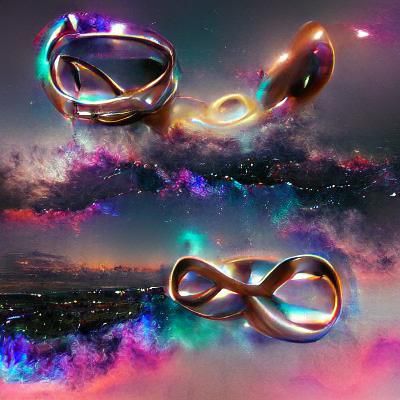 Abstract Infinity Symbol Generated by AI