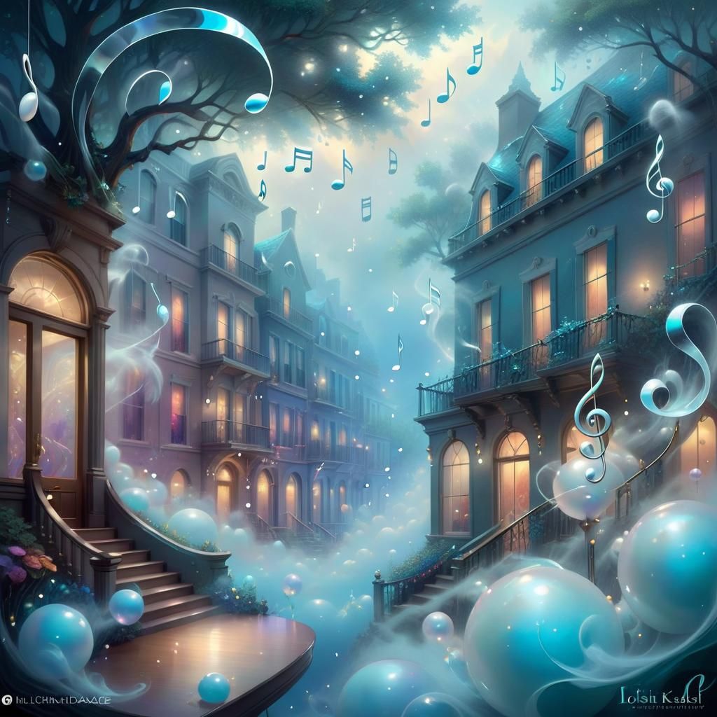 Ethereal Pearl Music with Whimsical Elements