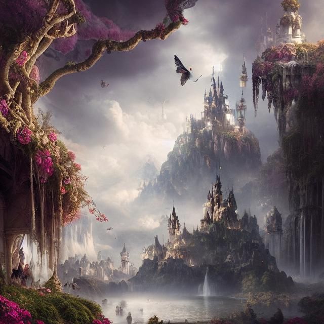 Epic Wonderland: Dramatic Digital Matte Painting