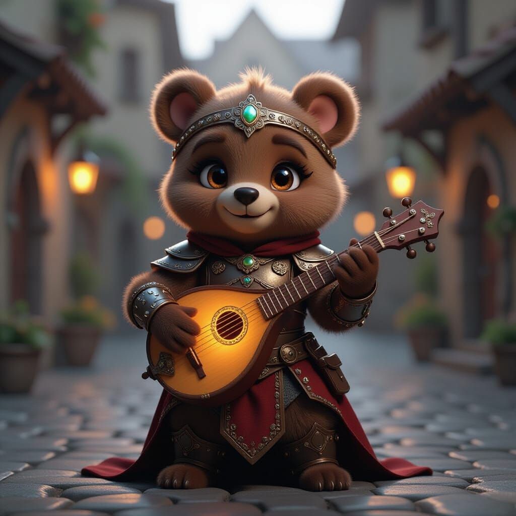 Hyper-realistic 3D character render in 16K UHD of an irresis...