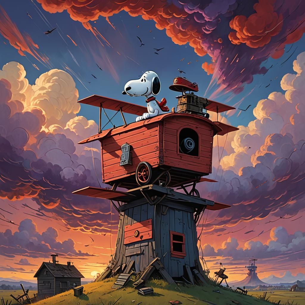 Snoopy vs Red Baron: A World War I Dogfight