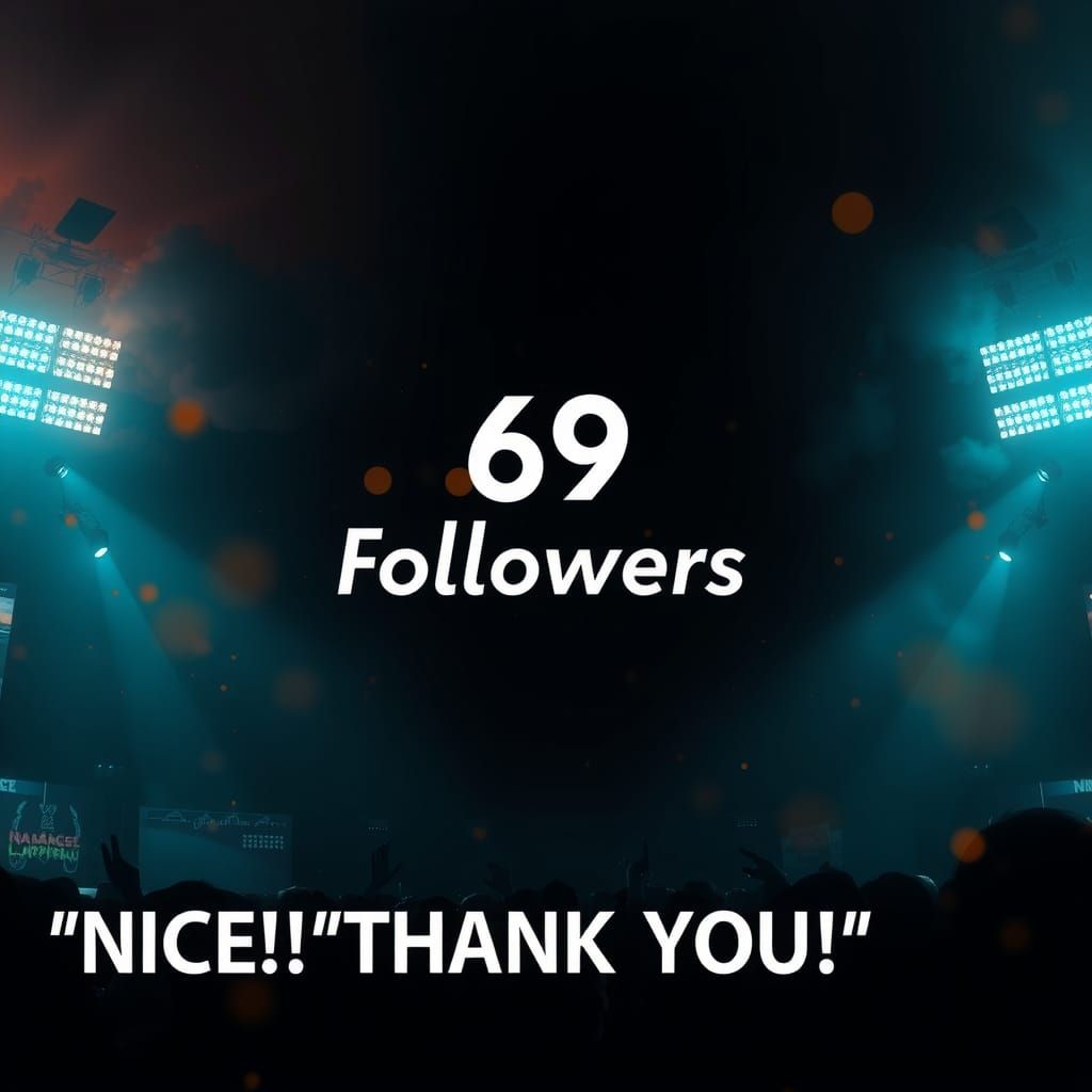 69 Followers
"NICE!!" 
"THANK YOU🙏🏽"