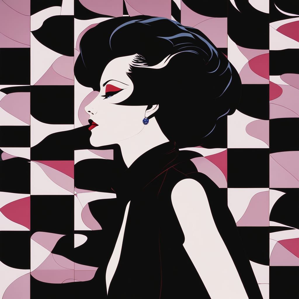 Artistic Visions: Dark Symphony in Nagel Style