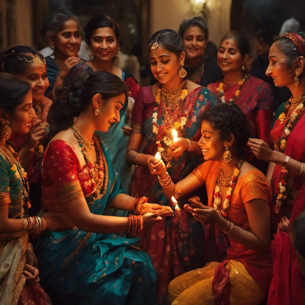 Diwali Celebration in Dark, Dramatic Style