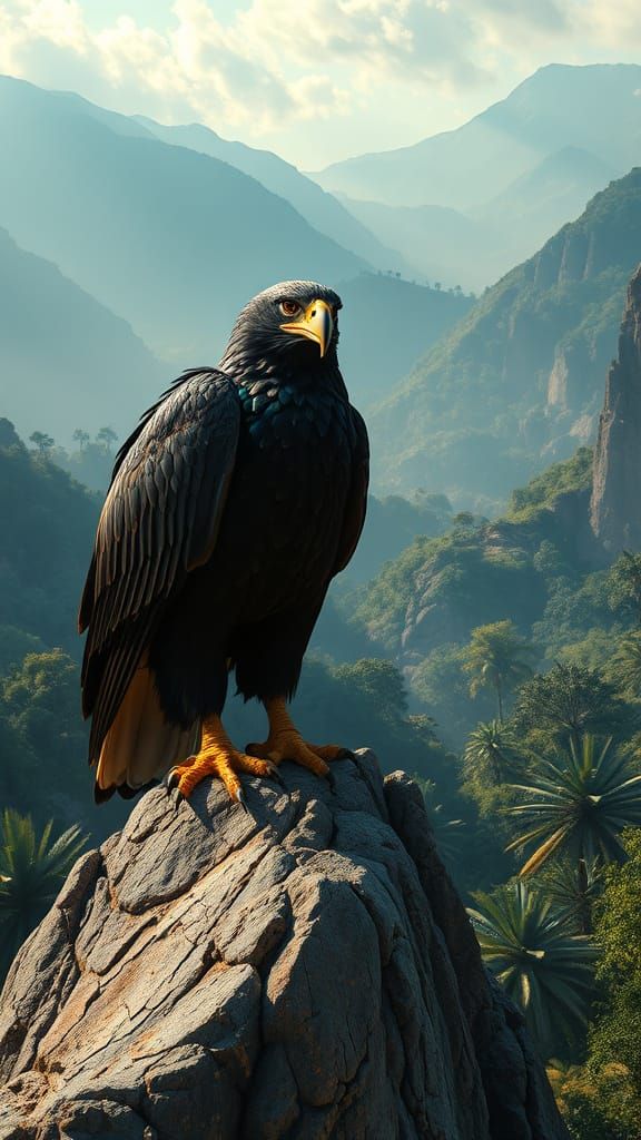Egyptian black eagle