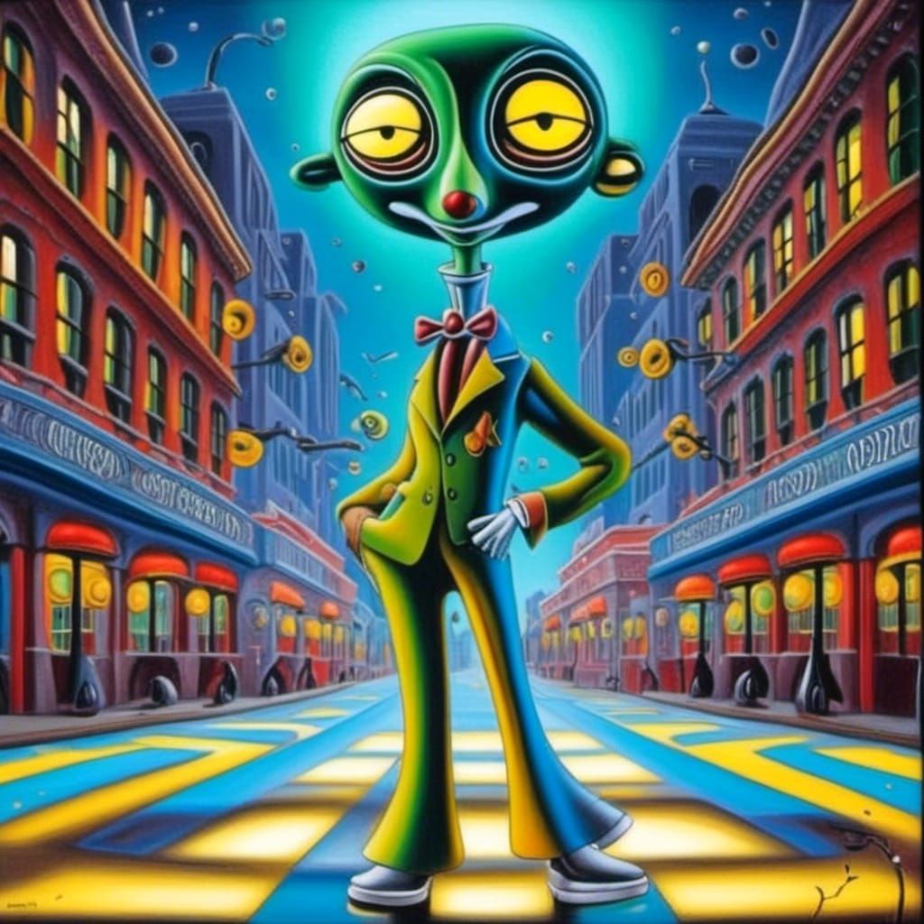 Nothing Shaking on Shakedown Street, green zoot suit, high d...