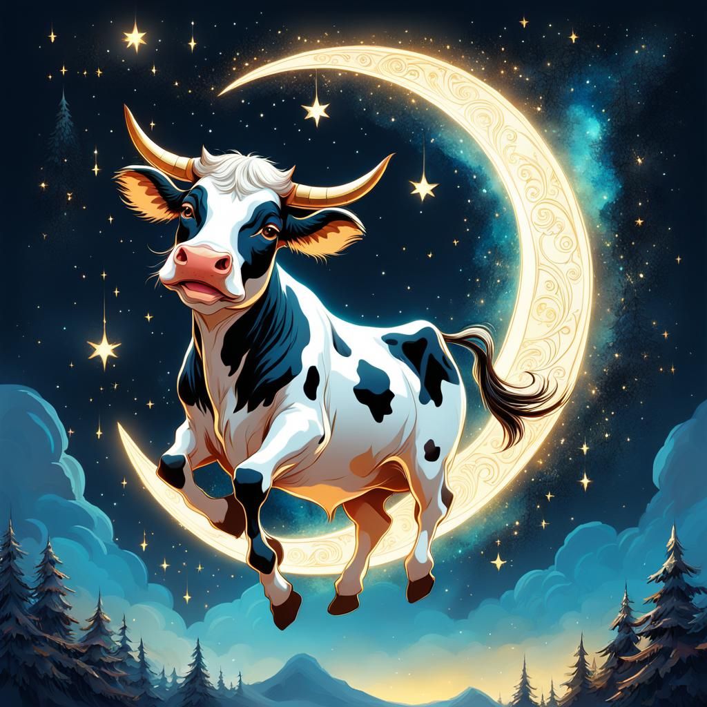 ...and the cow jumped over the moon!