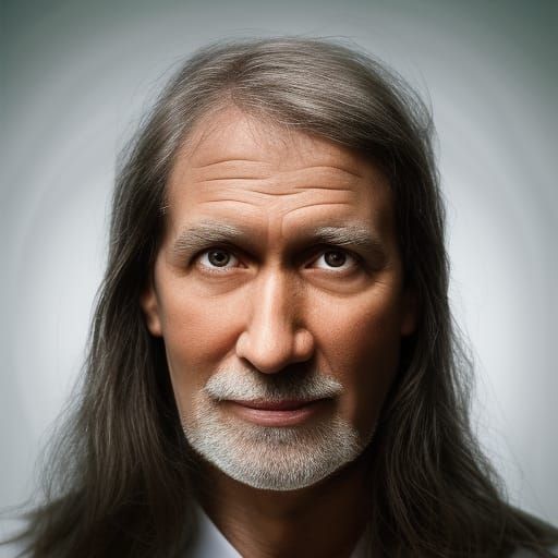 Archangel Close-Up Portrait in Professional Photography Styl...