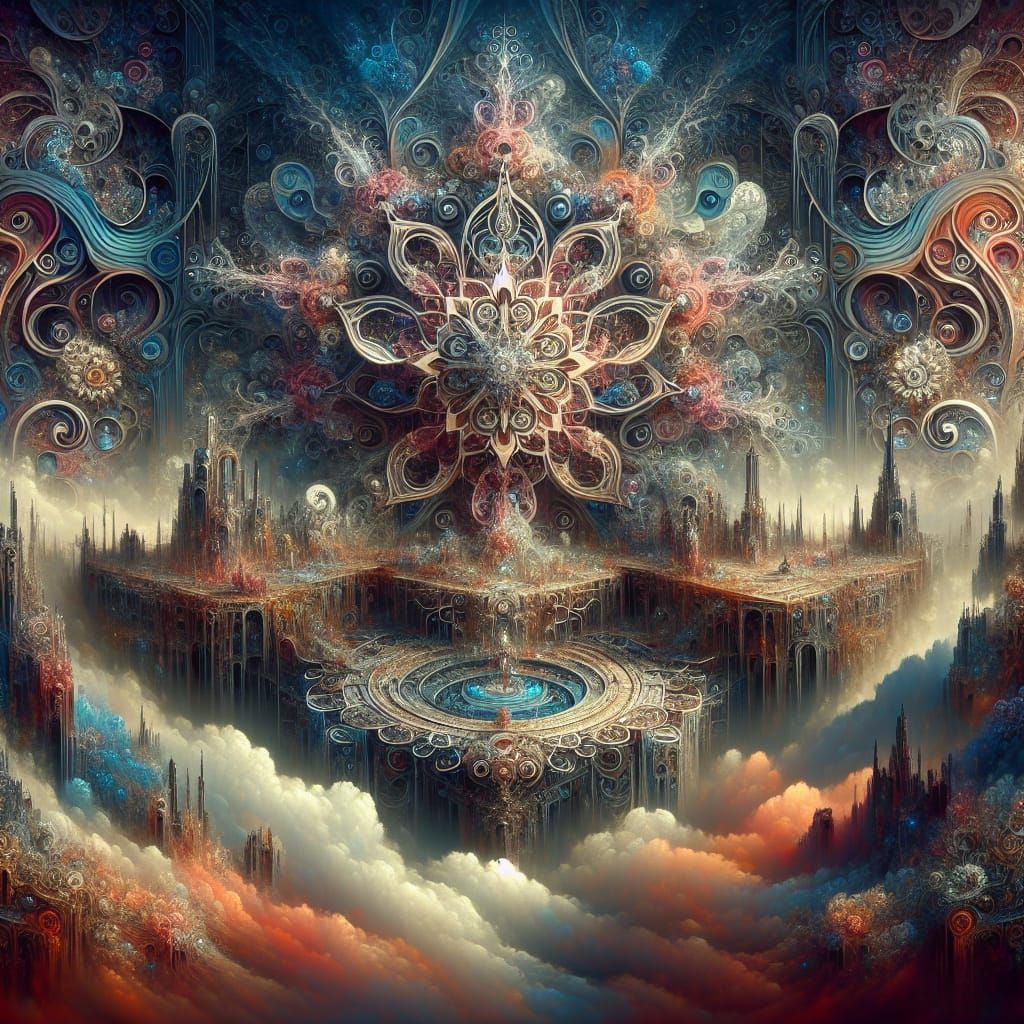 Fantastical End of a Nation: Detailed Matte Painting