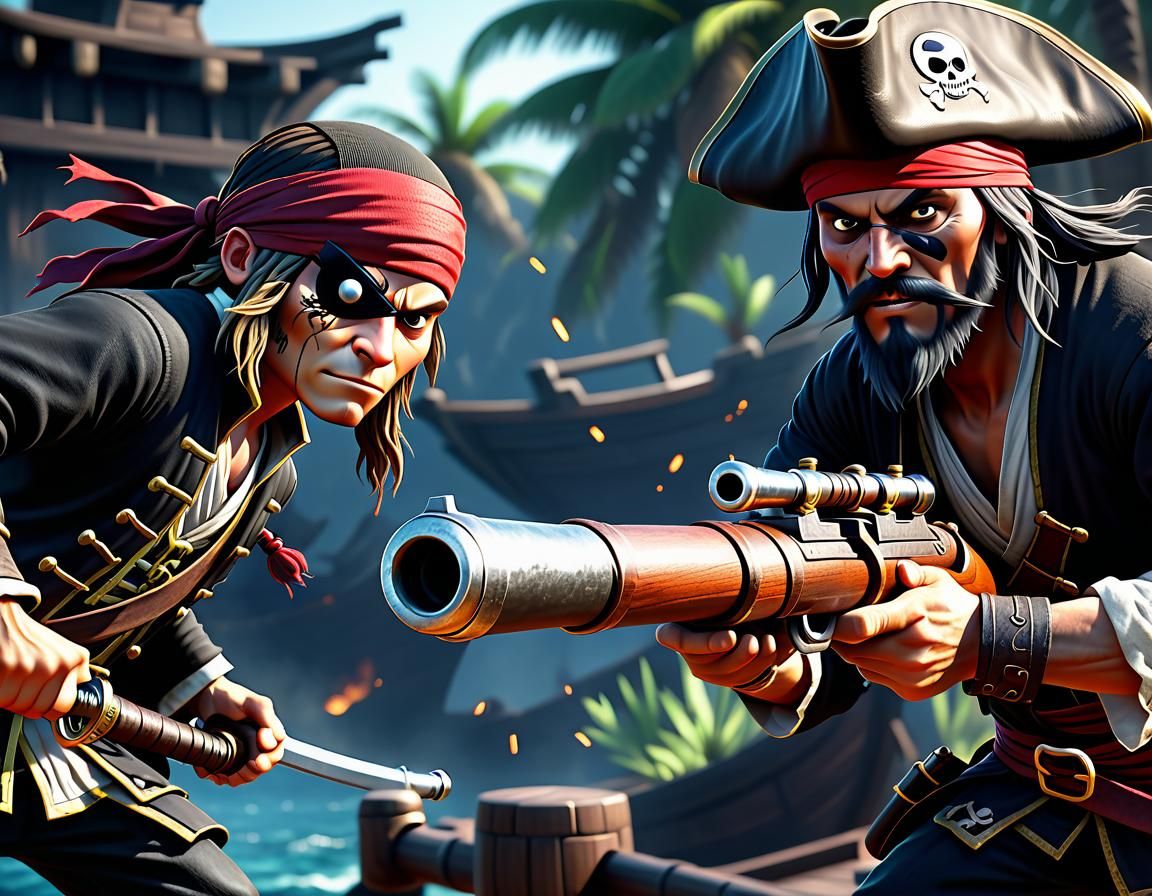fiercesome pirate vs sneaky ninja
