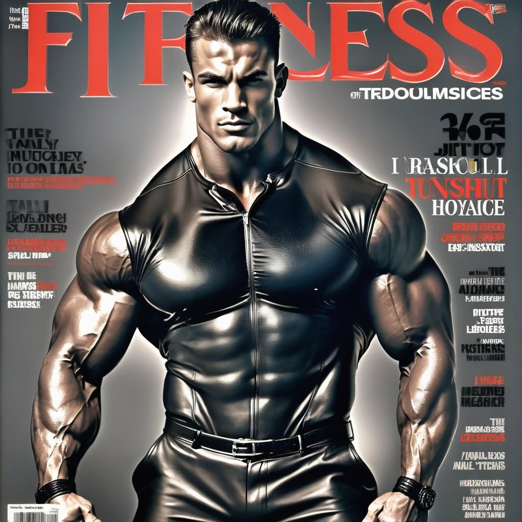 a magazine cover photo with the text "Fitness for Muscles"
