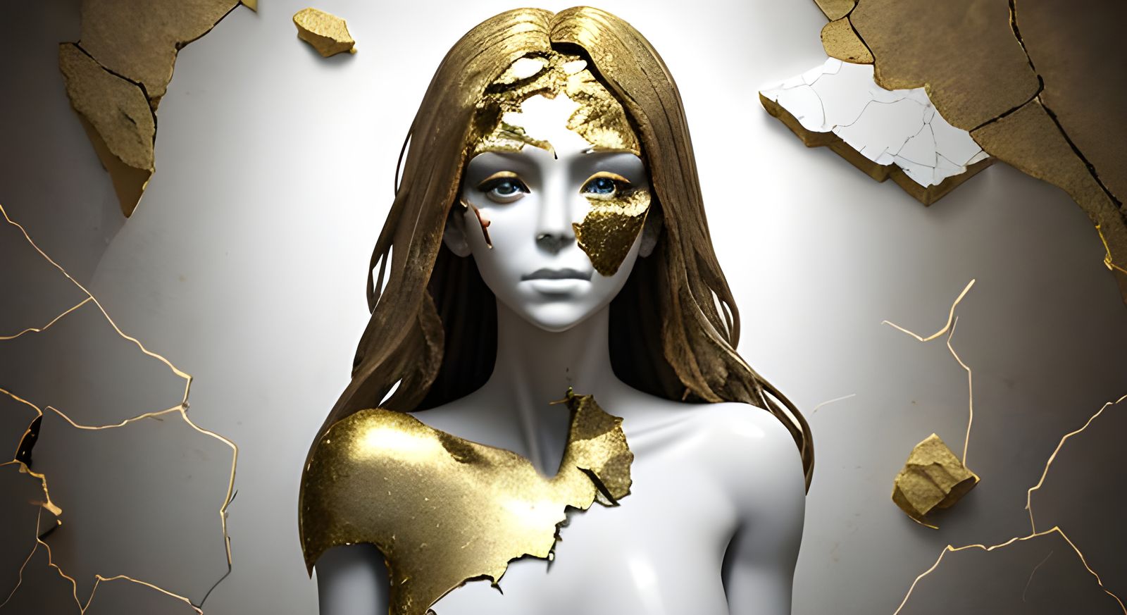 “Facial Cracks & Gold 8”