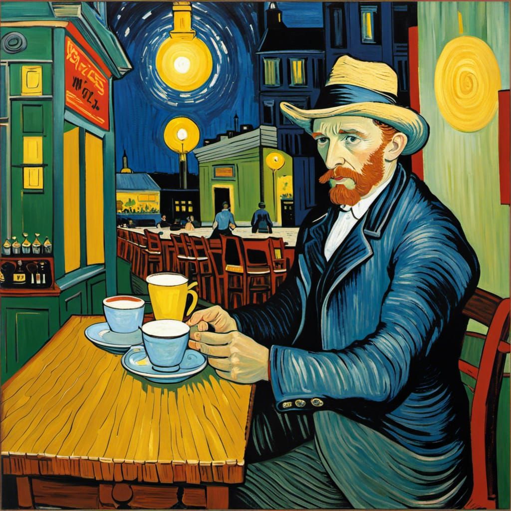 Van Gogh in Night Café