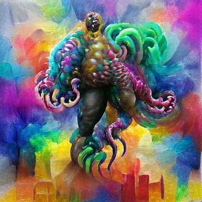 Colorful Lovecraftian Goliath of Cosmic Horror