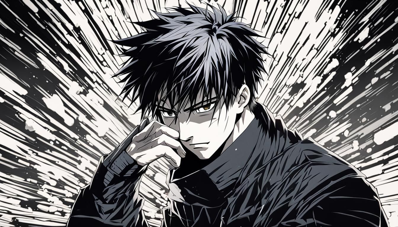 Moody Anime Illustration of Toji in Manga Style