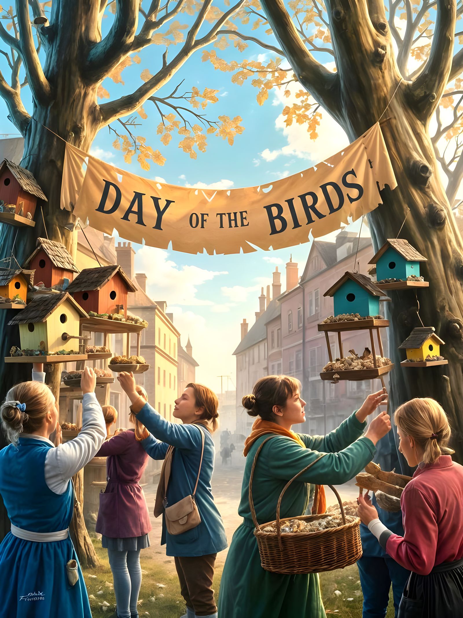 Day of the Birds Celebration: Digital Painting
