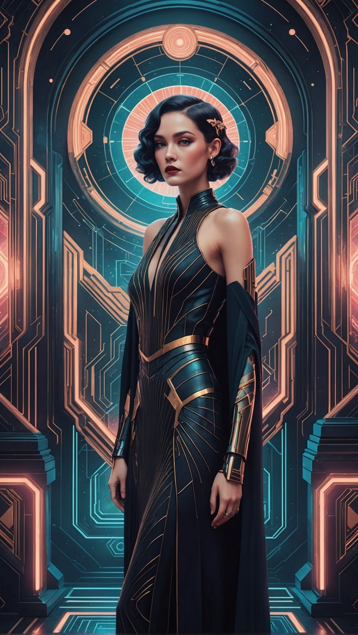 Dream Universe: Art Deco Meets Cyberpunk